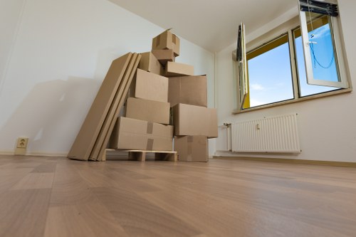 Packing and loading preparation for a Dartmouthpark house move