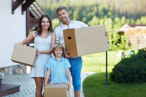Commercial moving team planning a relocation in Dartmouthpark