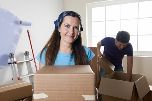 Domestic moving support with a van in London
