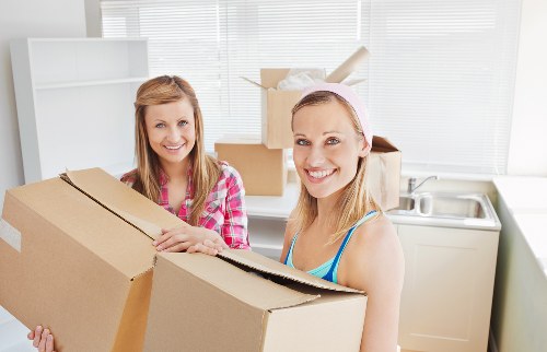 Packed moving boxes and furniture protection for a local house removal